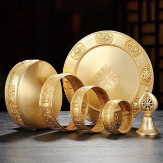 Huibao pure copper mandala plate imitation nepal eight auspicious for home repair mandala plate thirty-seven piles of mandala ornaments