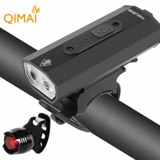 T6 led bright bicycle headlight waterproof usb charging lightweight mountain bike riding equipment tail light