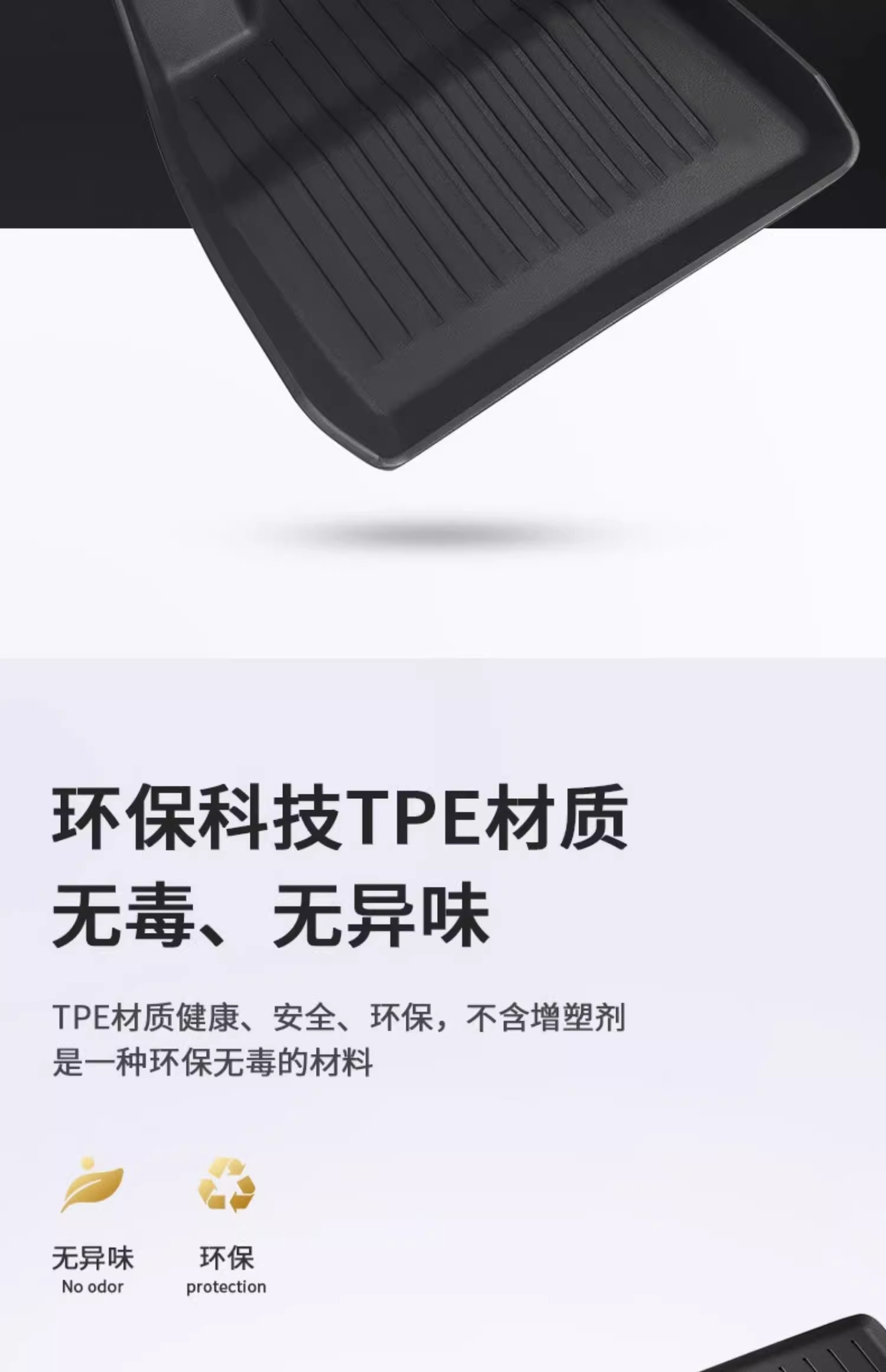 Suitable for Tesla's New Version Model/Y Floor Mats, Tpe Automotive Premium Full-Cover Interior Modification Accessories, New Accessories