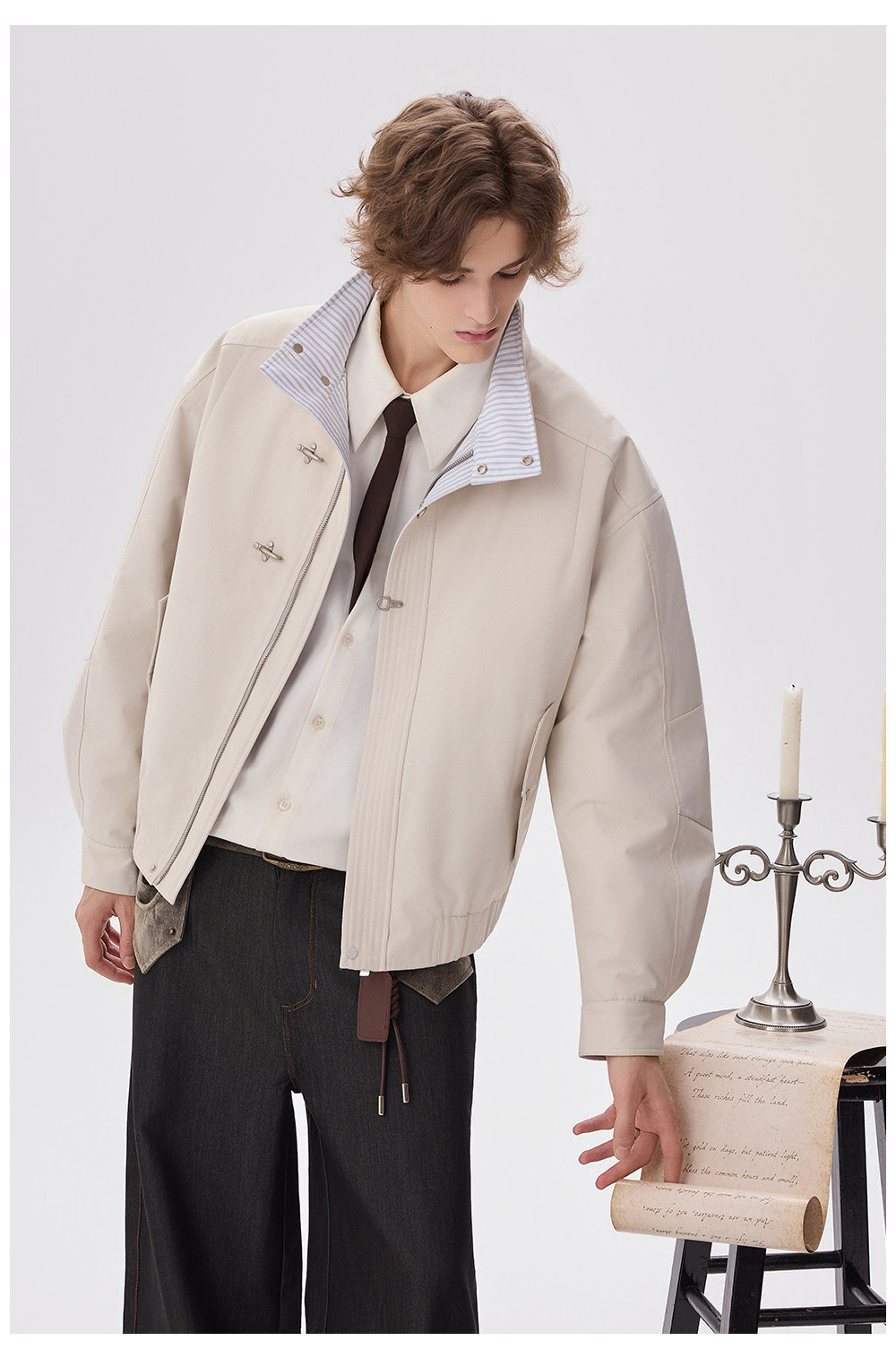 CHOR Khaki Buckle Down Jacket
