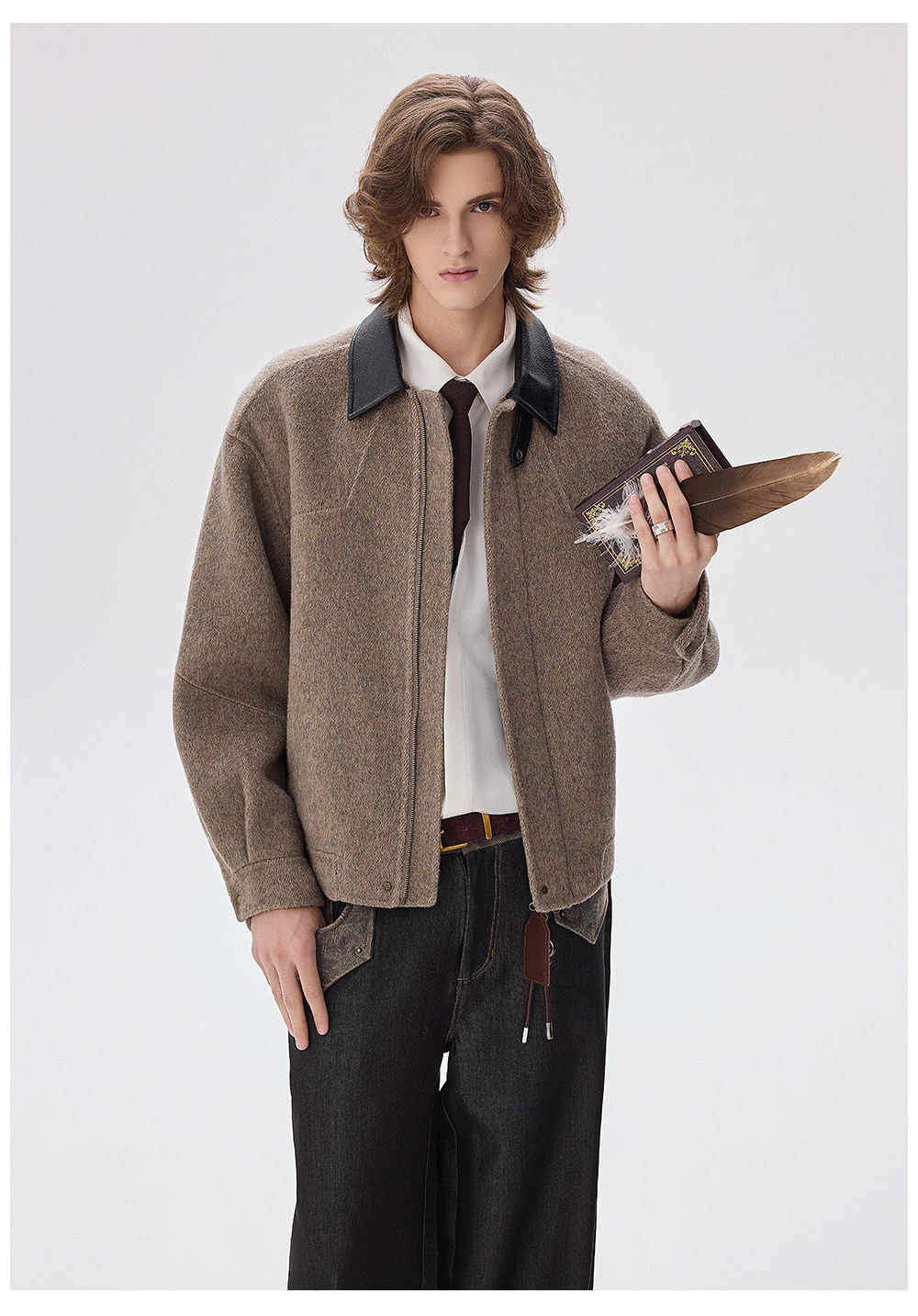 CHOR 70% Wool Double-Faced Buckle Jacket