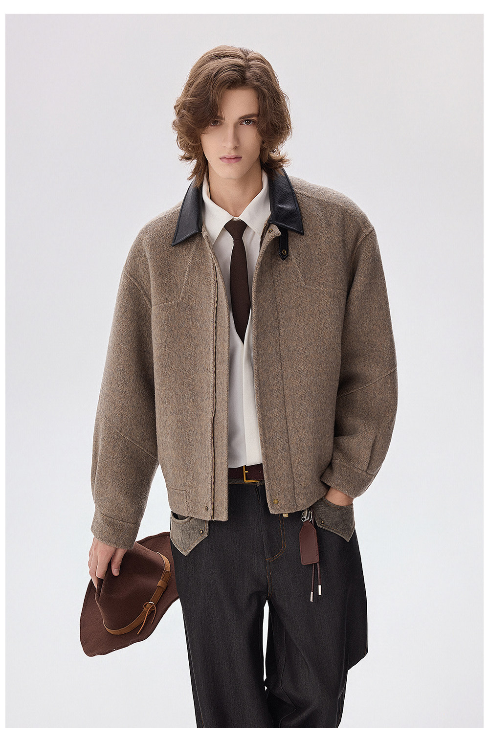 CHOR 70% Wool Double-Faced Buckle Jacket