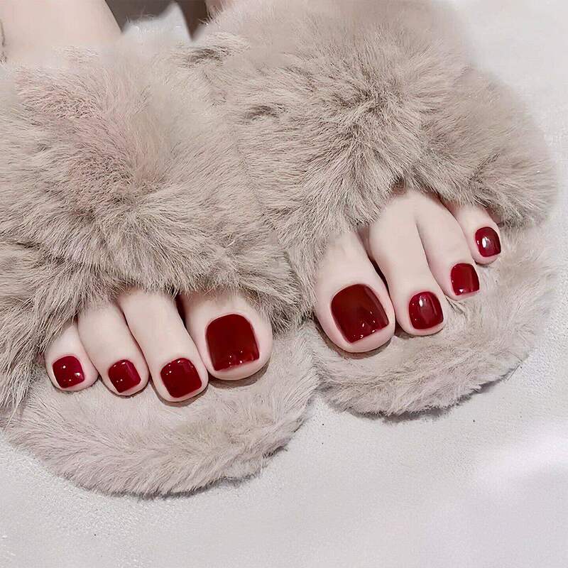 2026 New Nail Polish, No-Bake, Quick-Drying, Water-Based, Peelable, Long-Lasting, Cherry Wine Red, Brightening Effect