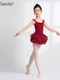 Sansha Children's Dancewear Girls' Strapless One-Piece Ballet Tutu Dress Practice Outfit Cake Tutu Skirt