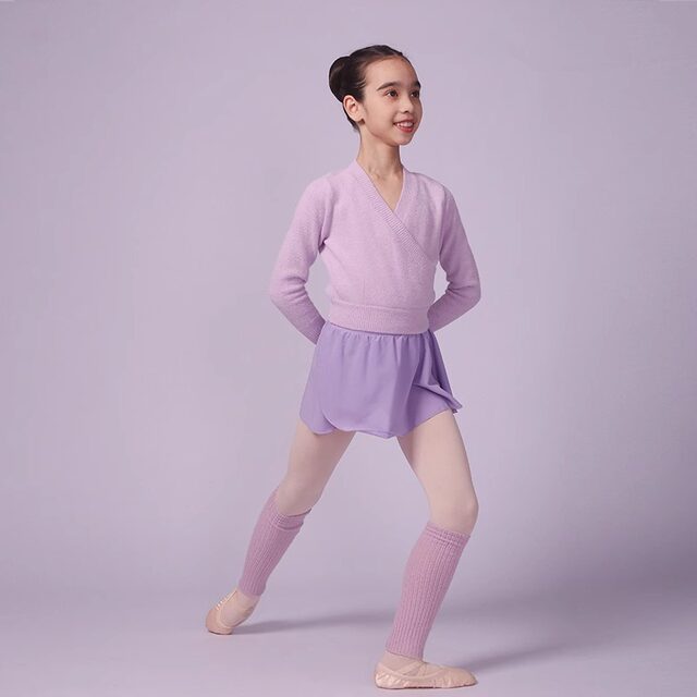 Sansha France Sansha Kidsren's Dance Autumn and Winter Warm Clothing Women's Knitted Practice Tops Ballet Dance Clothing for Women