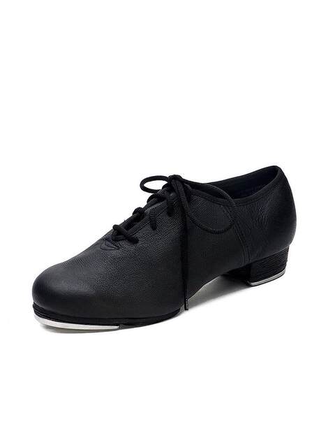 Sansha Sansha roasted leather tap dance shoes two-soled black lace-up adult shoes women's genuine leather teacher shoes