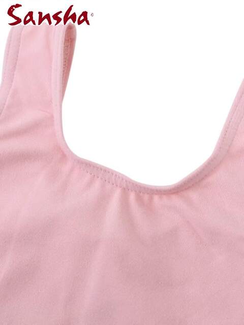 Sansha Sansha Girls' Ballet Dance Suit Round Neck Vest One-piece Exercise Suit Lined Chinese Dance Suit