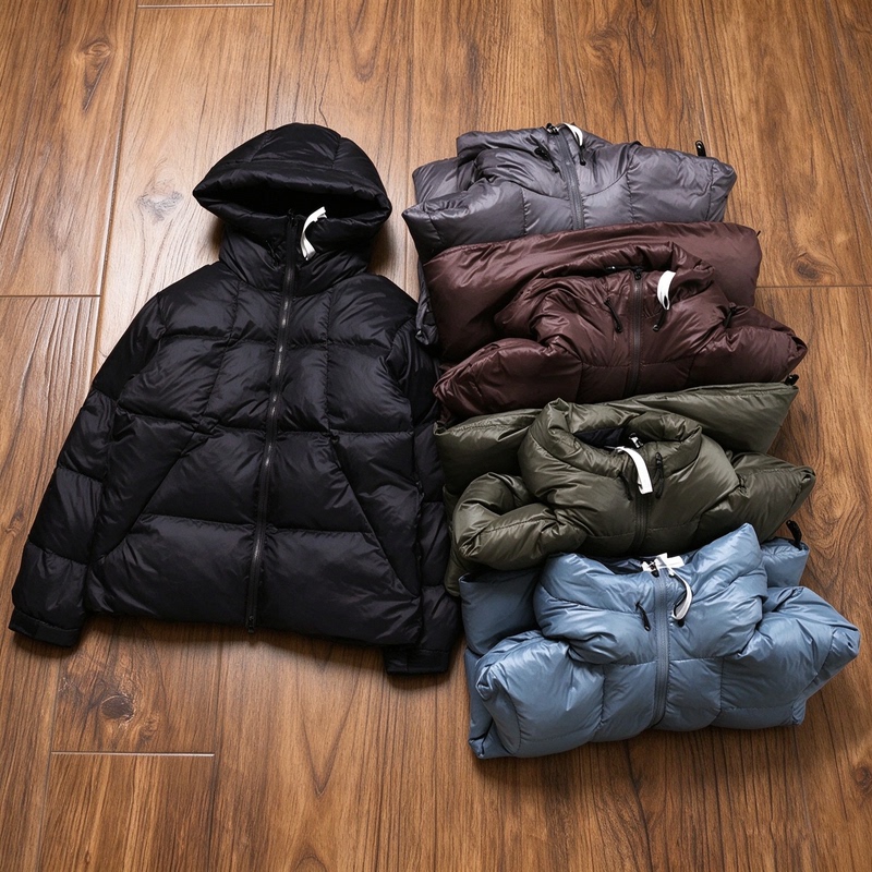Steadily Winning Purple Label Outdoor Windproof and Warm Hooded down Jacket for Men, Winter Thickened Multi-Color Water-Repellent Cotton Coat