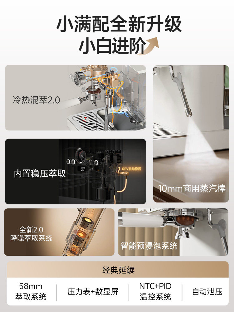 [Breaking News] Jiccsi Gt1T Constant Pressure Cold Brew Version Semi-Automatic Coffee Machine for Home Use Opv