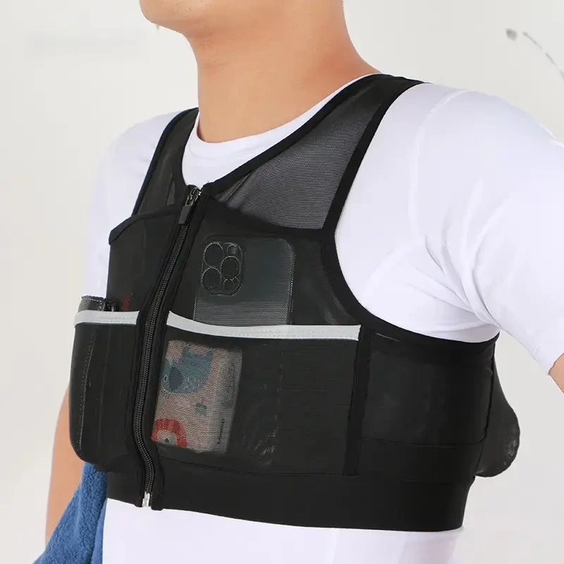 Running Vest Bag, Mobile Phone Sports Bag, Professional Vest Bag, Outdoor Ultra-Light Marathon Cross-Country Cycling Mountaineering Water Bottle