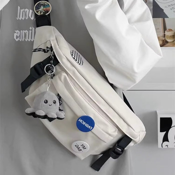 2025 New Casual Shoulder Bag for Men, Crossbody Bag, Chest Bag, Student Bag, Women's Cycling Trendy Versatile Small Waist Bag