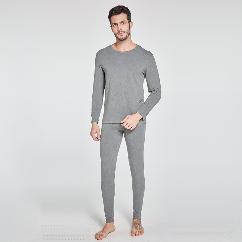 Tre sợi cotton mens nhiệt mens đồ lót đồ lót quần áo bộ mùa thu mùa thu Modale dày quanh cổ áo kích thước lớn vỗ béo.