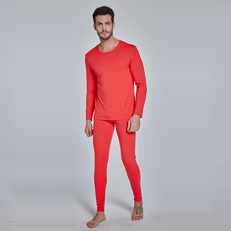 Tre sợi cotton mens nhiệt mens đồ lót đồ lót quần áo bộ mùa thu mùa thu Modale dày quanh cổ áo kích thước lớn vỗ béo.