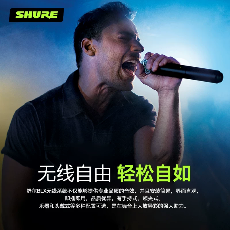 Shure/ BLX24R/SM58 профессиональный беспроводной микрофон сценическое выступление конференция BETA58A микрофон