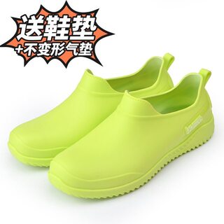 Luo's summer style women's rain boots, fashionable adult non-slip work low-cut rain boots, kitchen soft-soled thick-soled waterproof shoes