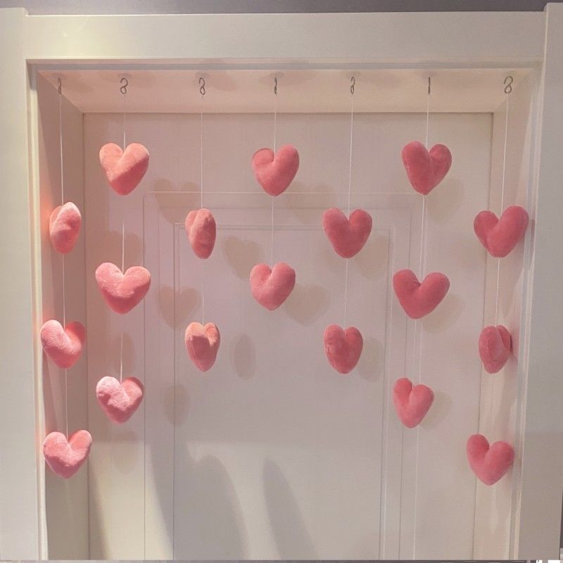 Heart-Shaped Door Curtain Hanging Decoration, Popular on Xiaohongshu, High Aesthetic Value, Suitable for Decorating Children's Rooms and Bedrooms, No Drilling Required Heart-Shaped Door Curtain Hanging Decoration, Popular on Xiaohongshu, High Aesthetic Value, Suitable for Decorating Children's Rooms and Bedrooms, No Drilling Required