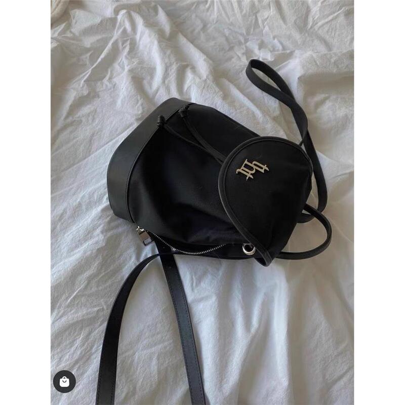 [Re Container] Korean Niche Brand Threetimes Korean Style Super Popular Women's Backpack ins Canvas Backpack