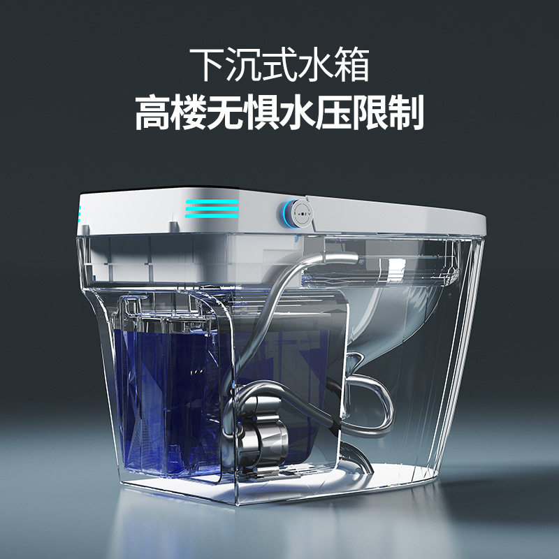 Jomow Smart Toilet Jomow Genuine Fully Automatic Voice-Controlled Integrated Electric Toilet with No Water Pressure Limit