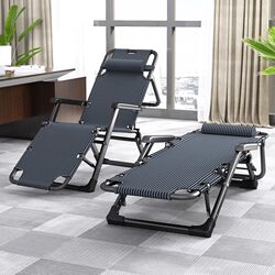 Reclining Chair, Foldable Office Nap Chair, Balcony Home Leisure Portable Nap Bed, Dual-Use Recliner for Lazy People