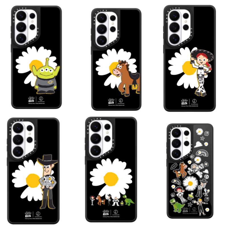 Casosefy G-Dragon Style Daisy Toy Story Phone Case Suitable for Samsung S26 Ultra Magnetic S23 Ultra Anti-Drop S24+ Protective Case S25+ Full Coverage S24 Mirror S25