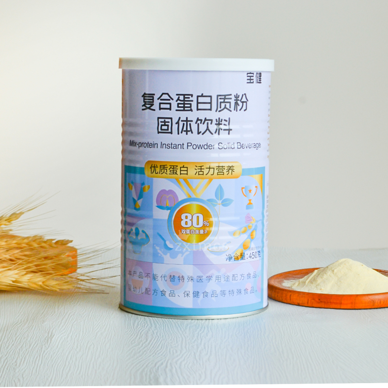 Authentic Product from the Store: Baojian Brand Complex Protein Powder Solid Drink 450g Canister Baojian Protein Powder Authentic Product from the Store: Baojian Brand Complex Protein Powder Solid Drink 450g Canister Baojian Protein Powder