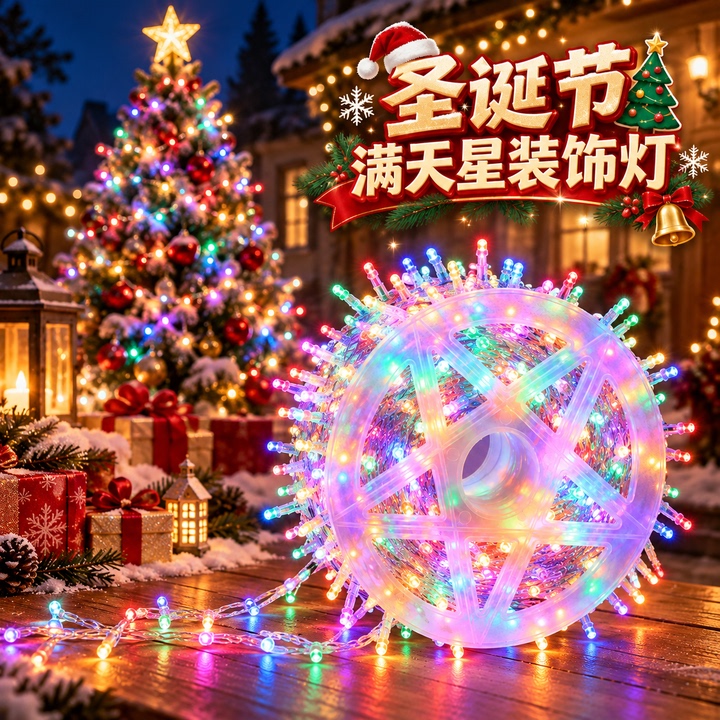 Gypsophila Led String Lights 2026 New Model Atmosphere Lights Christmas Decoration Tree Lights 24V Low Voltage 220V Gypsophila Led String Lights 2026 New Model Atmosphere Lights Christmas Decoration Tree Lights 24V Low Voltage 220V