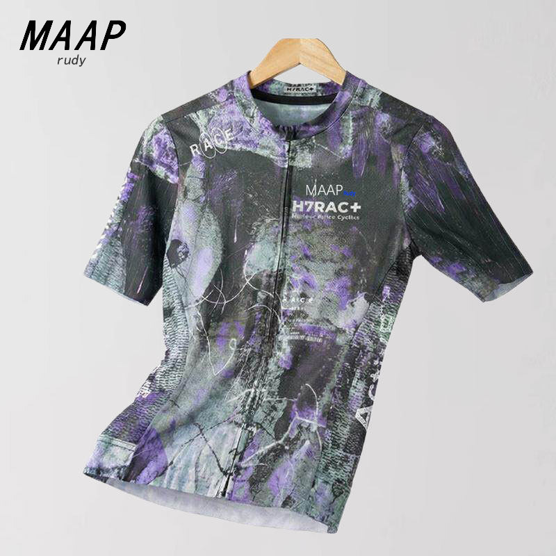 Maap Rudy Series Outdoor 2026 Advanced Model Men's and Women's Short-Sleeved Cycling Jerseys, Quick-Drying, Breathable, Lightweight and Sun-Protective