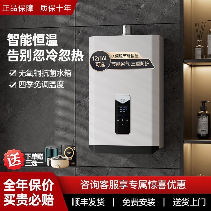 【Установка на месте】 Lin?Внутренний газовый водонагреватель Leopard с постоянной температурой принудительного сброса бытовой природный газ, сжиженный нефтяной газ, газ Изображение 1