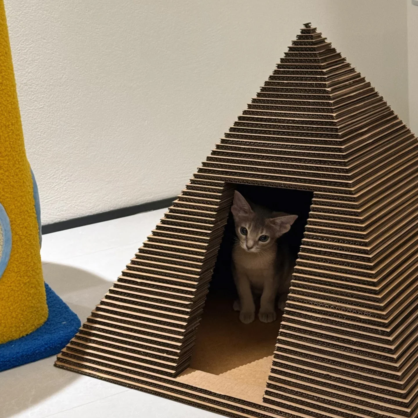 猫屋抓爬板猫窝一体设计革新了宠物生活空间