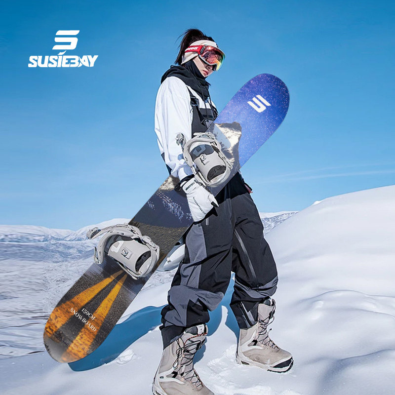 Шпон для сноуборда SUSIEBAY унисекс all-terrain all-around профессиональная плоская доска для катания на коньках с цветочной резьбой, маленькая доска для катания на коньках Изображение 1