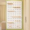 Solid wood hole board door back entrance wall storage rack children's desk background wall shape display rack hanging board partition