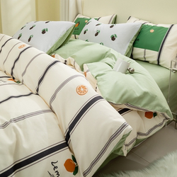 Mercury Home Textiles pure cotton Cotton Fitted Bed Sheets Single Piece 2025 New arrival Bed Sheets Bed Cover Three-Piece Set Mattress Protector Dustproof