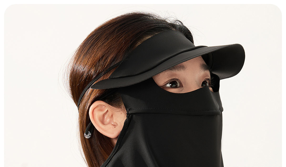 361 Sunscreen mask female summer sunshade ultraviolet-proof Neck protection Neck cover Eye protection Riding drive a car Ice silk Mask