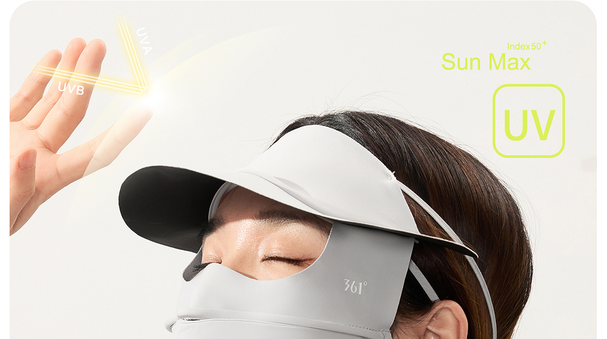 361 Sunscreen mask female summer sunshade ultraviolet-proof Neck protection Neck cover Eye protection Riding drive a car Ice silk Mask