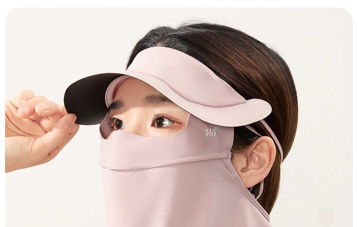 361 Sunscreen mask female summer sunshade ultraviolet-proof Neck protection Neck cover Eye protection Riding drive a car Ice silk Mask