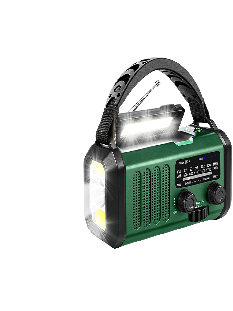 New Emergency Radio 20000Mah Outdoor Multi-Functional Hand-Cranked Radio Solar-Powered Hand-Cranked Flashlight