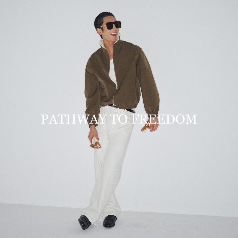 Ptoff Imported Ykk New Double Zipper Color-Block Stand Collar Bomber Jacket Lightweight Casual Commuter Wear Ptoff Imported Ykk New Double Zipper Color-Block Stand Collar Bomber Jacket Lightweight Casual Commuter Wear