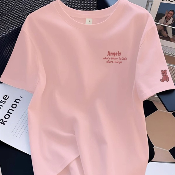Overseas Clearance~ Big Brand Outlet Bargain Korean Dopamine Style Versatile Trendy Unisex Pure Cotton Short-Sleeve T-Shirt Fashionable and Trendy Overseas Clearance~ Big Brand Outlet Bargain Korean Dopamine Style Versatile Trendy Unisex Pure Cotton Short-Sleeve T-Shirt Fashionable and Trendy