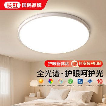 Bedroom Ceiling Lamp 2025 New Model Eye-Protecting Room Lamp Modern Simple and Elegant Living Room Lamp Zhongshan Lighting Fixtures Collection