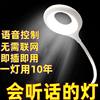 Artificial Intelligence Voice-Controlled Desk Lamp, USB Voice-Activated Lamp, Sensor Lamp, Led Plug-In Night Light, Integrated Bedside Lamp