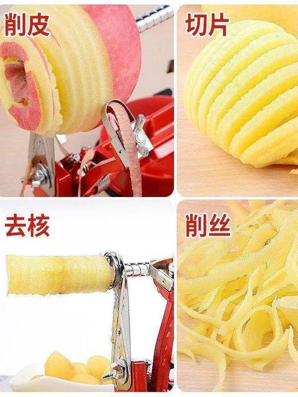 Apple Peeling Tool for Home Use, Hand-Cranked Apple Peeler, Multifunctional Peeler, Three-In-One Automatic Fruit Slicer