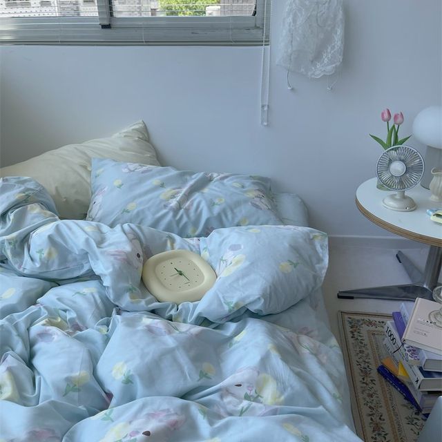 Pear Dream, the joy of fairy tale, cute pure cotton four-piece set of cotton sheets, quilt covers, bedding