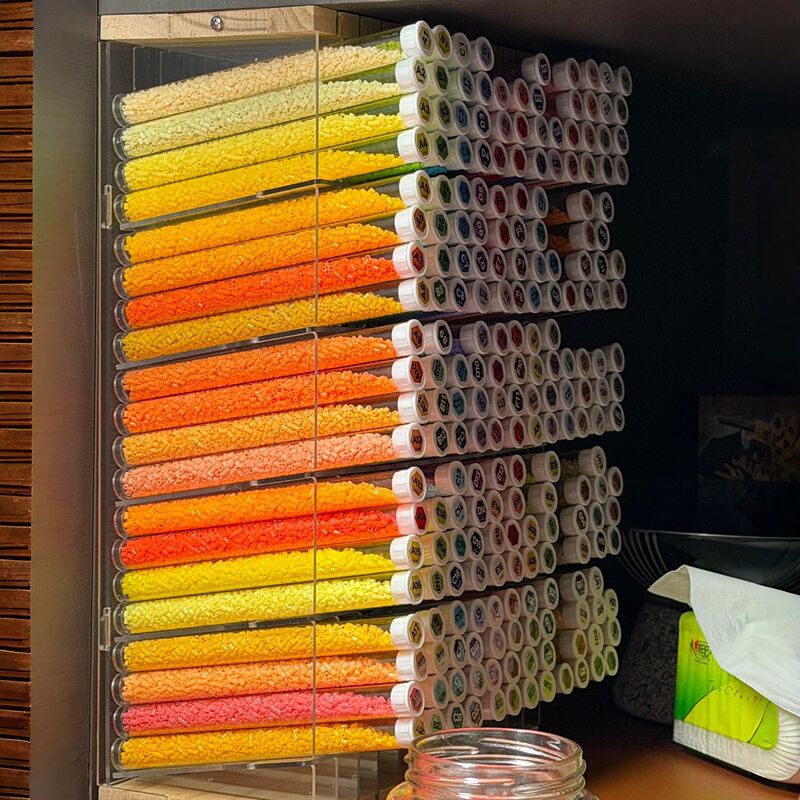 Genius Storage Method for Beads~ Bead Bottle Sub-Packing Storage, Transparent Acrylic Storage Tube, Transparent Storage Bottle
