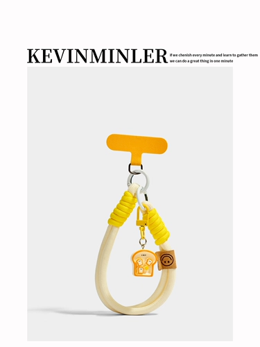 KEVINKINLER создает имитацию еды, жареное яйцо, ремешок для мобильного телефона, браслет, брелок, сумка, кулон, подвеска