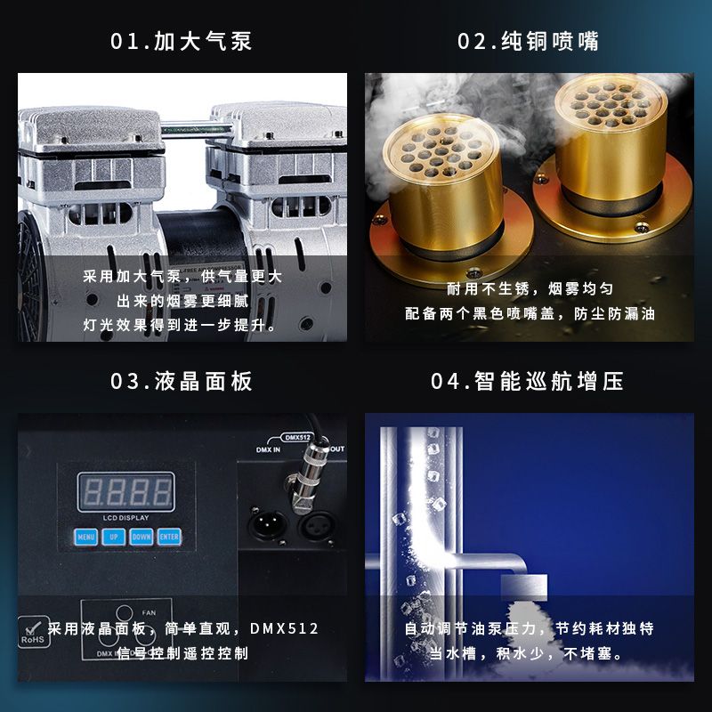 酒吧婚庆舞台的魔法：600W双雾机与900W水雾机的秘密