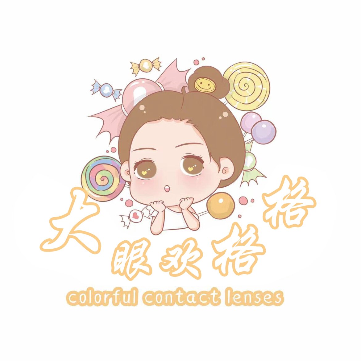 大眼欢格格隐形眼镜的LOGO