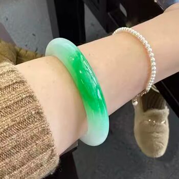Half seen jade bracelet