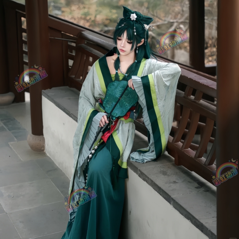 Cat Cat West City Banquet Chapter Cosplay Costume: the Whisper of the Apothecary Girl Cosplay Palace Banquet Outfit, Wig, Shoes