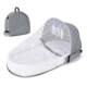 Baby Crib, Quick-Fold Anti-Pressure Crib, Mid-Bed for Newborns, Baby Isolation, Biomimetic Travel Crib