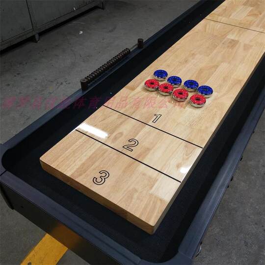 9-Foot Shuffleboard Table 2.7m Shuffleboard Curling Sports and Leisure Equipment Scoring Ball Elderly Fitness Center Villa